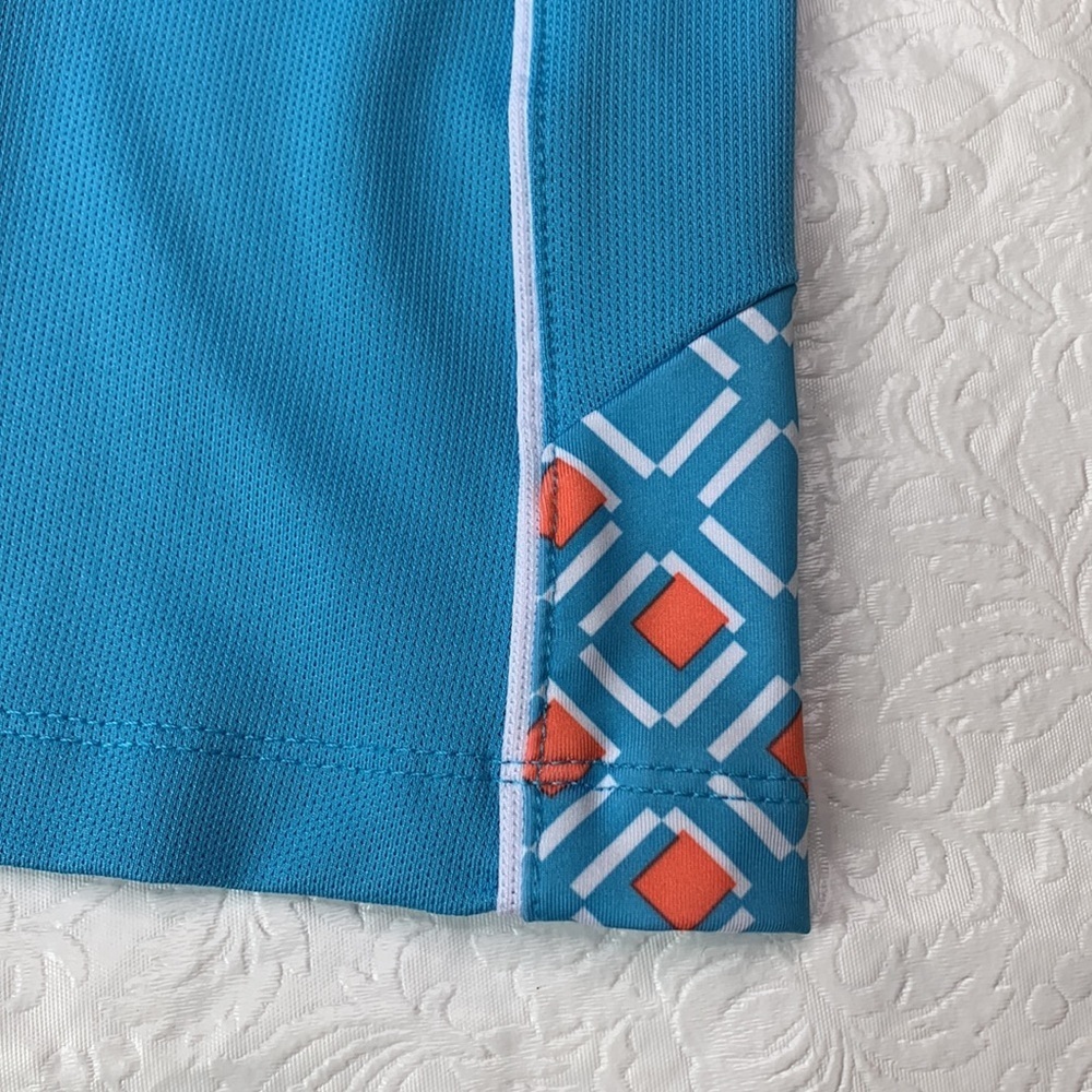 Nivo Short Sleeve Golf Polo Teal Blue Sz S - Picture 3 of 5
